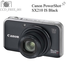 Canon PowerShot SX210 IS Digital Camera 14.1MP 14x Optical Zoom Black Auto Focus