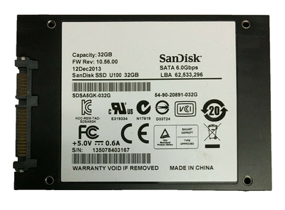 32GB/40GB/45GB/60GB/65GB SSD SATA 2.5