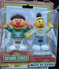 Just Play Sesame Street Friends 2 Pack Bert & Ernie 3" Posable Figures!