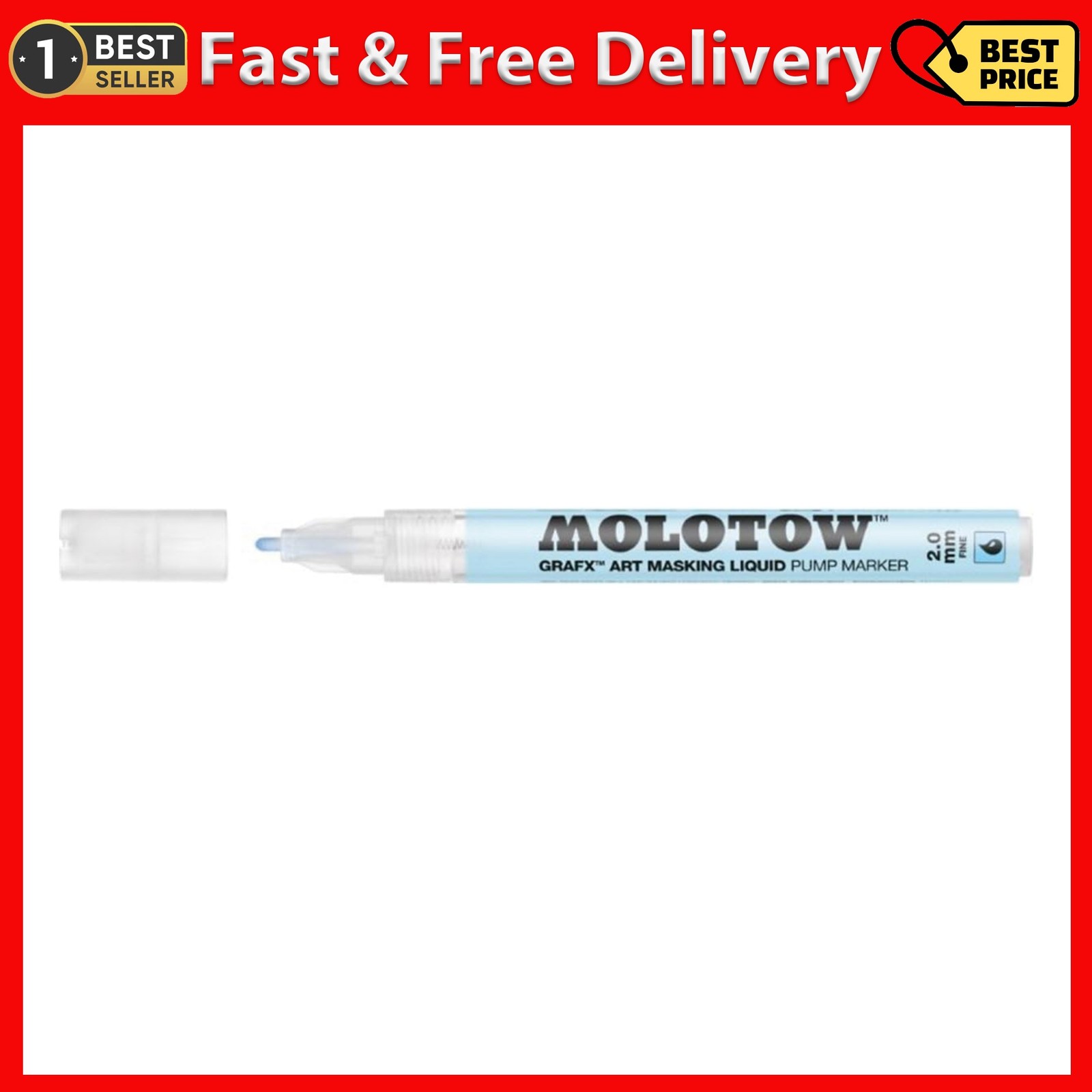 MOLOTOW Grafx Masking Fluid Refillable Marker 2mm Round 4999