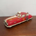 Marx Working Wind Up Fire Captain Car With Working Siren