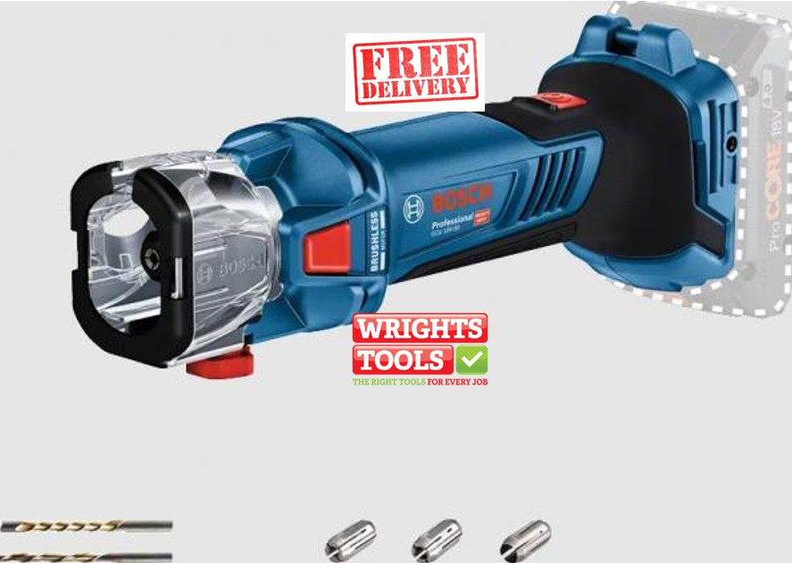 Bosch GCU 18V-30 18V Cordless Drywall Cutout Tool GCU18V-30 Bare Tool + 2 bit