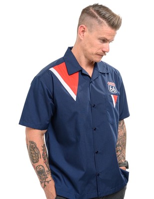 Steady Clothing Route 66 Service Station Shirt Rockabilly Greaser Hot Rod VLV