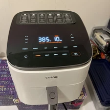 New Cosori 6qt TurboBlaze Smart Air Fryer Cream (CAF-DC601S-WUSR)-Never Used NOB