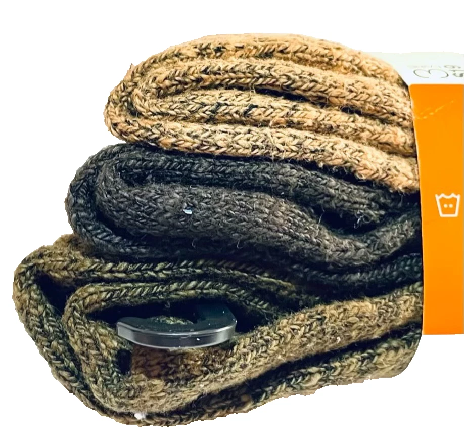 Jockey Stay Cool Mezcla de Algodón 3 Pares Calcetines Para Hombre Zapato Talla 6-12 Marrón Negro Foto 3 de 4