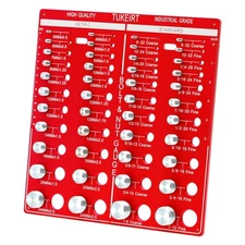 44 Nut Bolt Thread Checker Red Bolt Size Thread Identifier Gauge Metric