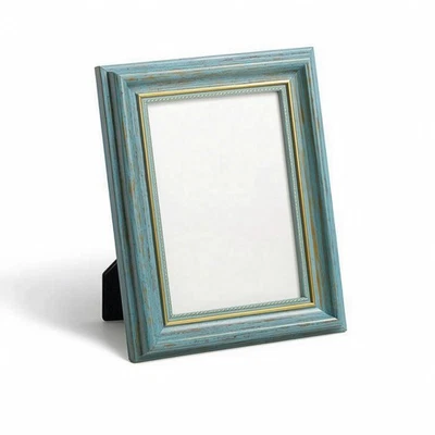 Cadre Photo En Résine Rétro Cadre avec Bordure Décorative Vintage pour Mariage - Photo 1/4