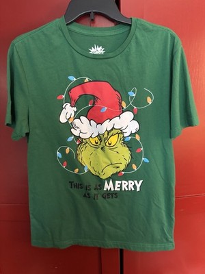 The Grinch Christmas Shirt ''This is as Merry as it gets'' sz: S 34-36. 26L, A13
