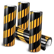 4 Pack Garage Wall Protector, Reflective Foam Garage Bumpers for Parking Yellow