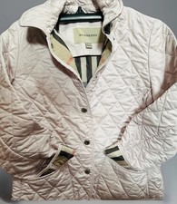 Authentic Burberry Girls Classic Diamond Quilted Jacket,12Y