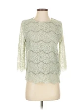 Assorted Brands Women Green 3/4 Sleeve Top S