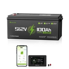 GreenOE 48V 100Ah LiFePO4 Lithium Golf Cart Battery with Built in 200A BMS