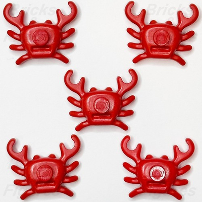 #ad LEGO® Red Crab Animal Part Sea Ocean Water Parts Crustacean 33121 x 5 AU $9.99