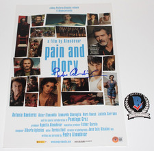 PEDRO ALMODOVAR SIGNED 'PAIN AND GLORY' 12x18 MOVIE FILM POSTER BECKETT BAS COA
