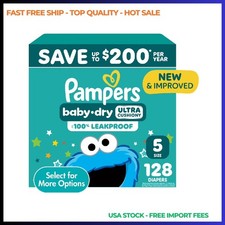 Pampers Baby Dry Diapers Size 5, 128 Count