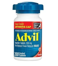 Advil Ibuprofen Pain Reliever/Fever Reducer 200 mg Coated Tablets 200 ea