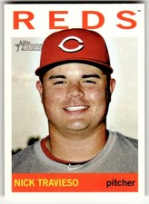 2013 Topps Heritage Minor League #116 Nick Travieso AZL Reds Baseball
