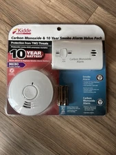Kidde 10 Year Smoke Alarm and Carbon Monoxide Value Pack Models New Sealed