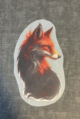 Bügelbild - Fuchs rot  - ca. 22x13 cm DTF-Transferdruck Bügelmotiv