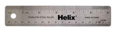 Maped Helix Stainless Stell Ruler 6''/15cm Cork Back Flexible Office School Home