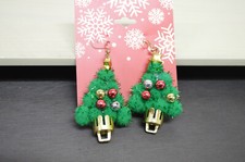 NEW Holiday-Christmas Tree Dangle Hook Earrings