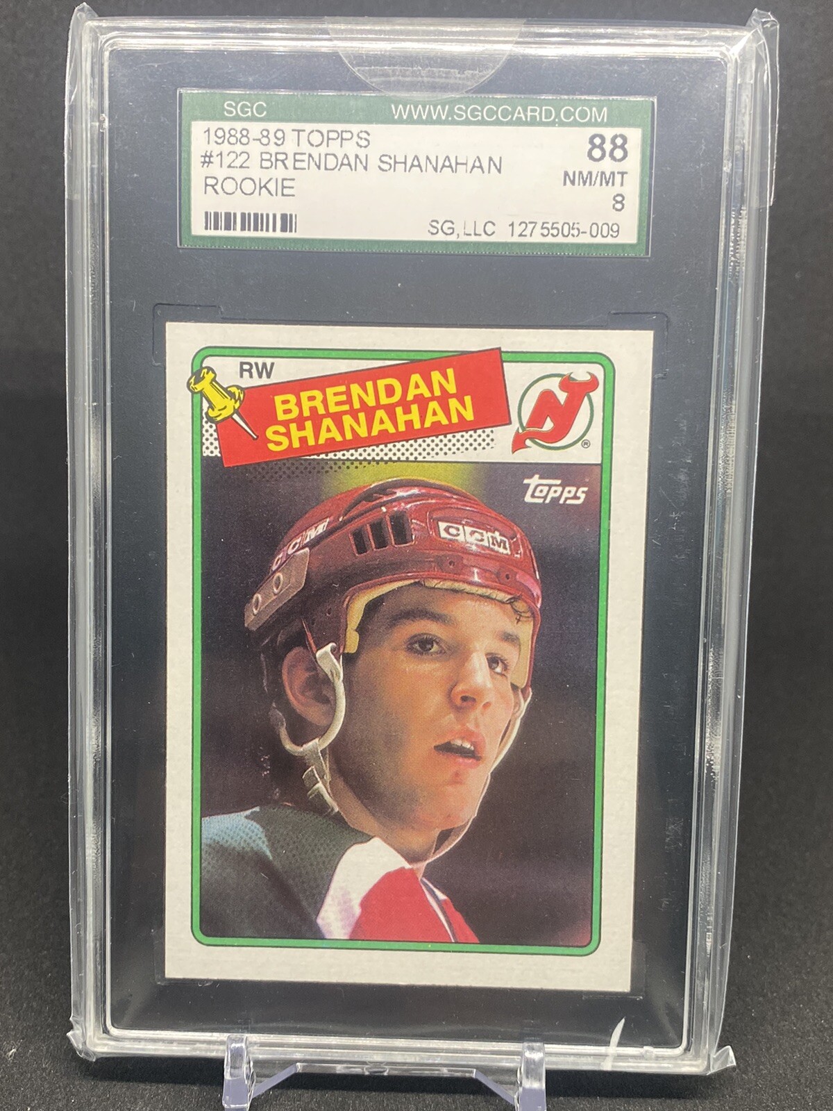 1988 Brendan Shanahan TOPPS RC #122 SGC 8 NM/MT Rookie Card