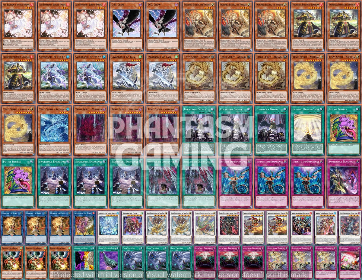 Swordsoul Tenyi Deck Chengying Chixiao Droll Lock Bird Yugioh Swordsoul Tenyi Deck Chengying Chixiao Droll Lock Bird Yugioh