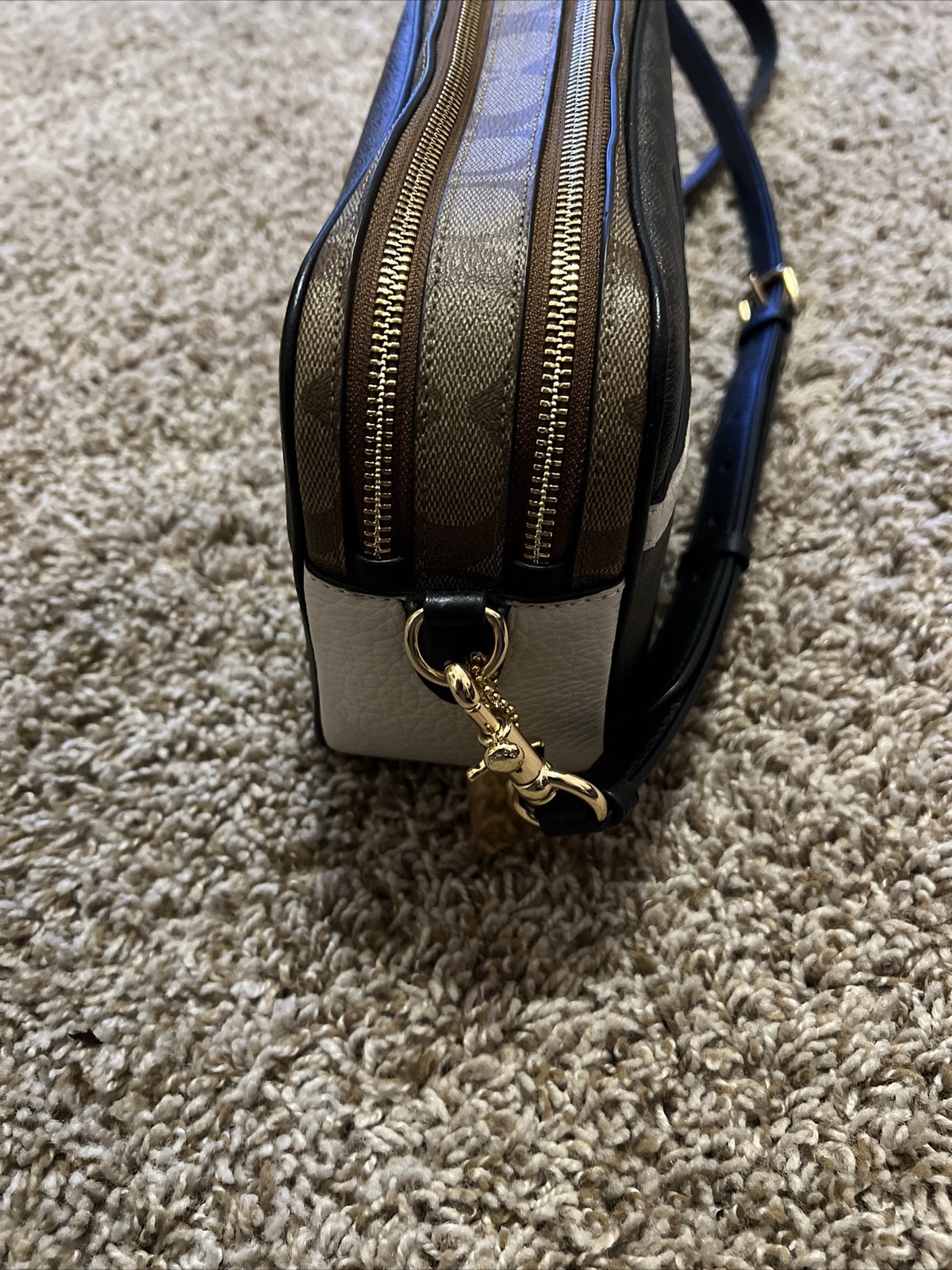 COACH Jes Crossbody In Blocked Signature Canvas Gem