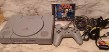 Sony PlayStation 1 PS1 Original Console SCPH 5501 w/ Cords  Controller TESTED 