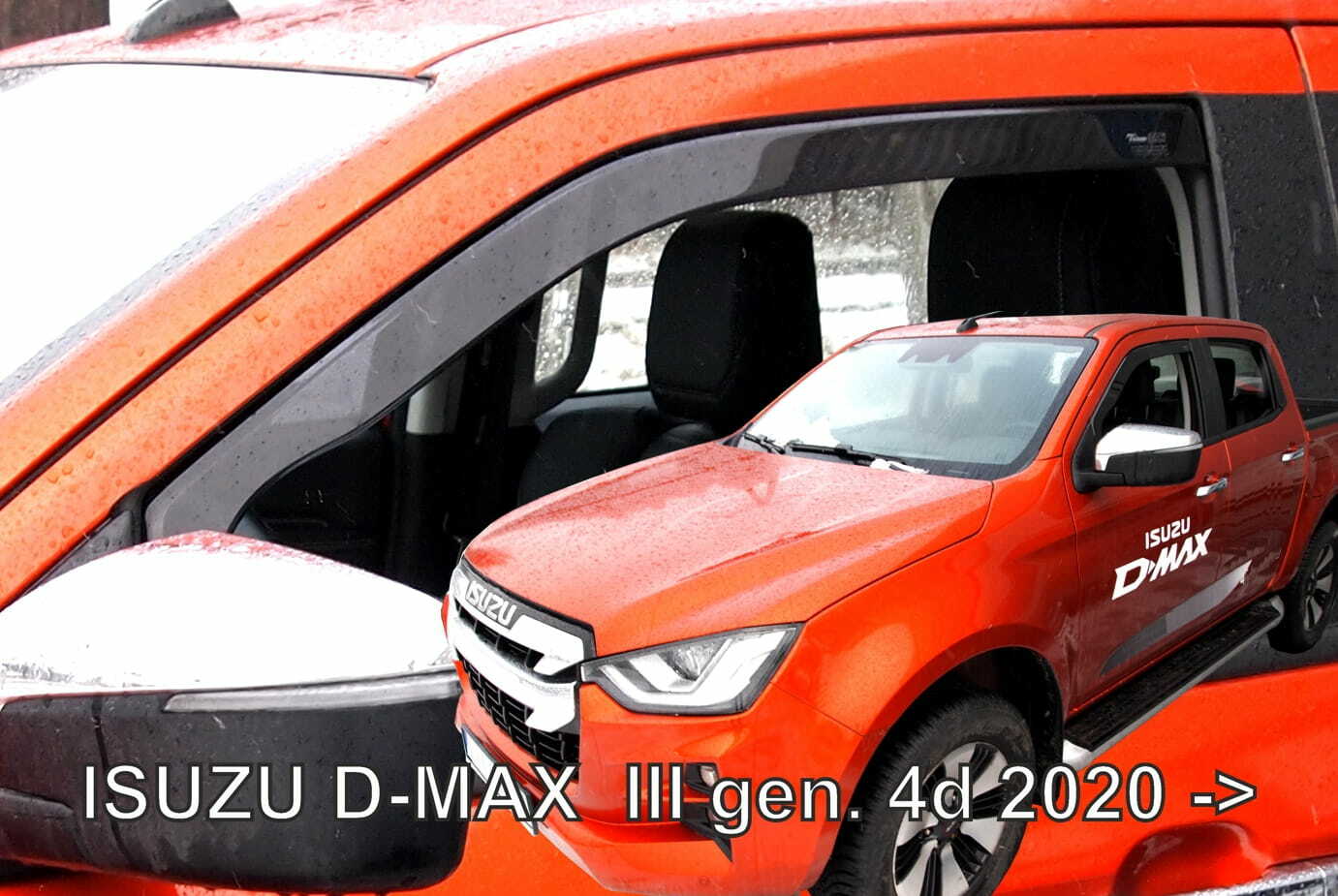 Déflecteurs de vent Isuzu D-Max 2020+ pour rouler sans turbulences
