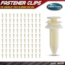 100Pcs 7.87mm Nylon Door Trim Panel Retainer Clip Fasteners for Chevrolet GMC