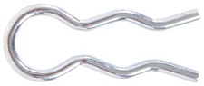 3673 1/4inch External Hair Pin Clip Zinc Plated 25pack
