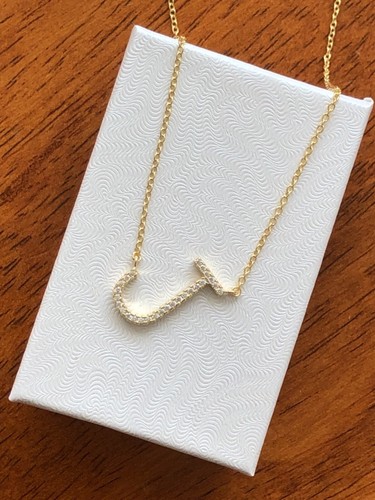 Initial Letter Pendant Necklace 16mm | eBay