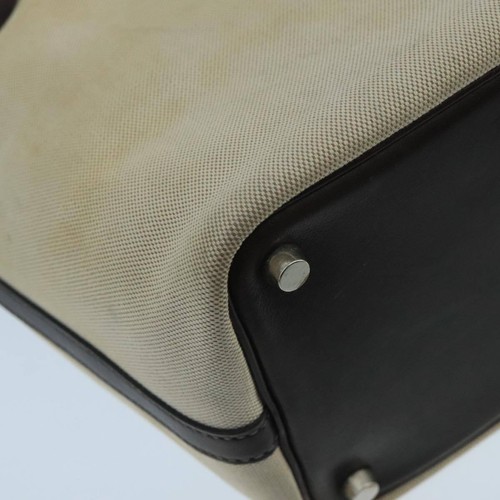 Auténtico bolso de mano de lona beige Hermès Picotin - Imagen 13 de 19