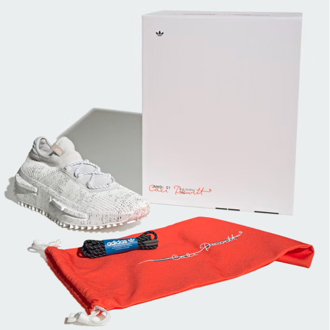 Кроссовки Adidas NMD S1 Cali DeWitt кристально-белого цвета - ID9674 Срочная доставка