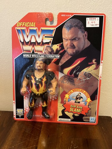 WWF wwe Vintage Wrestler Red Card BAM BAM BIGELOW ...