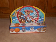NEW, Paw Patrol Basketball Set - Nickelodeon - Hoop, Net, Hangar  Ball