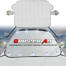 Extra Large Magnetic Windshield Snow Ice Cover for ALL Cars Trucks Vans 70"x 54"