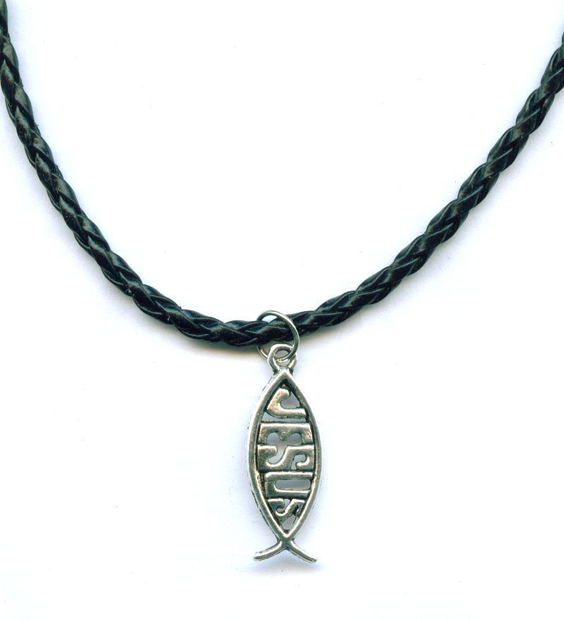 SET á 3 Stück Halskette Jesus Fisch Necklace ICHTHYS