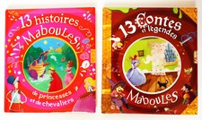 Lot 2 livres 13 Histoires maboules princesses & chevaliers enfants 4,5,6,7,8 ans