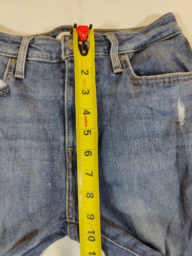 Jeans Levi’s 721 donna 26x30 vita alta skinny effetto invecchiato elasticizzato denim blu - Foto 6 di 12