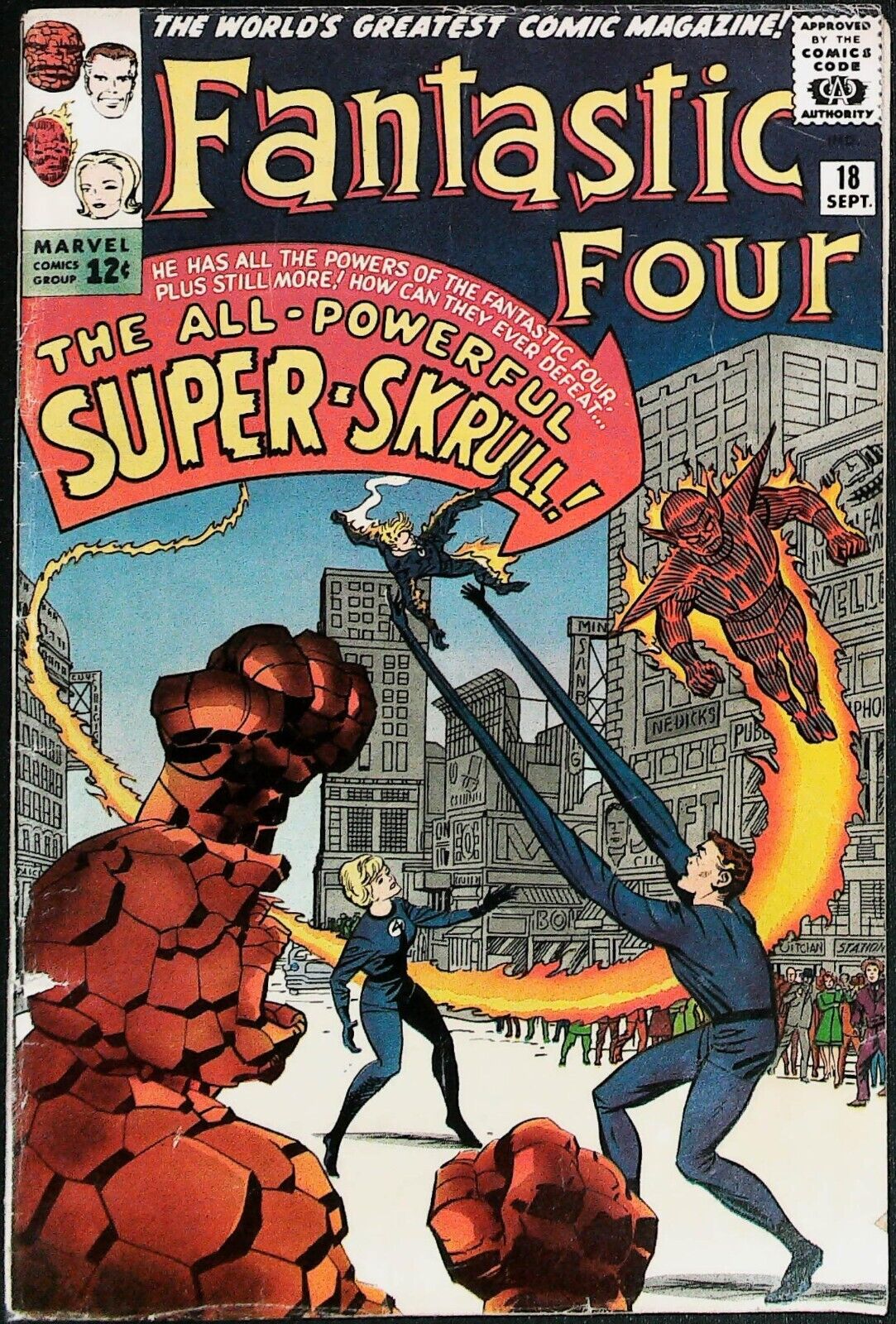 Fantastic Four #18 Vol 1 (1963) KEY *1st Appearance of Super-Skrull* - Low Grade