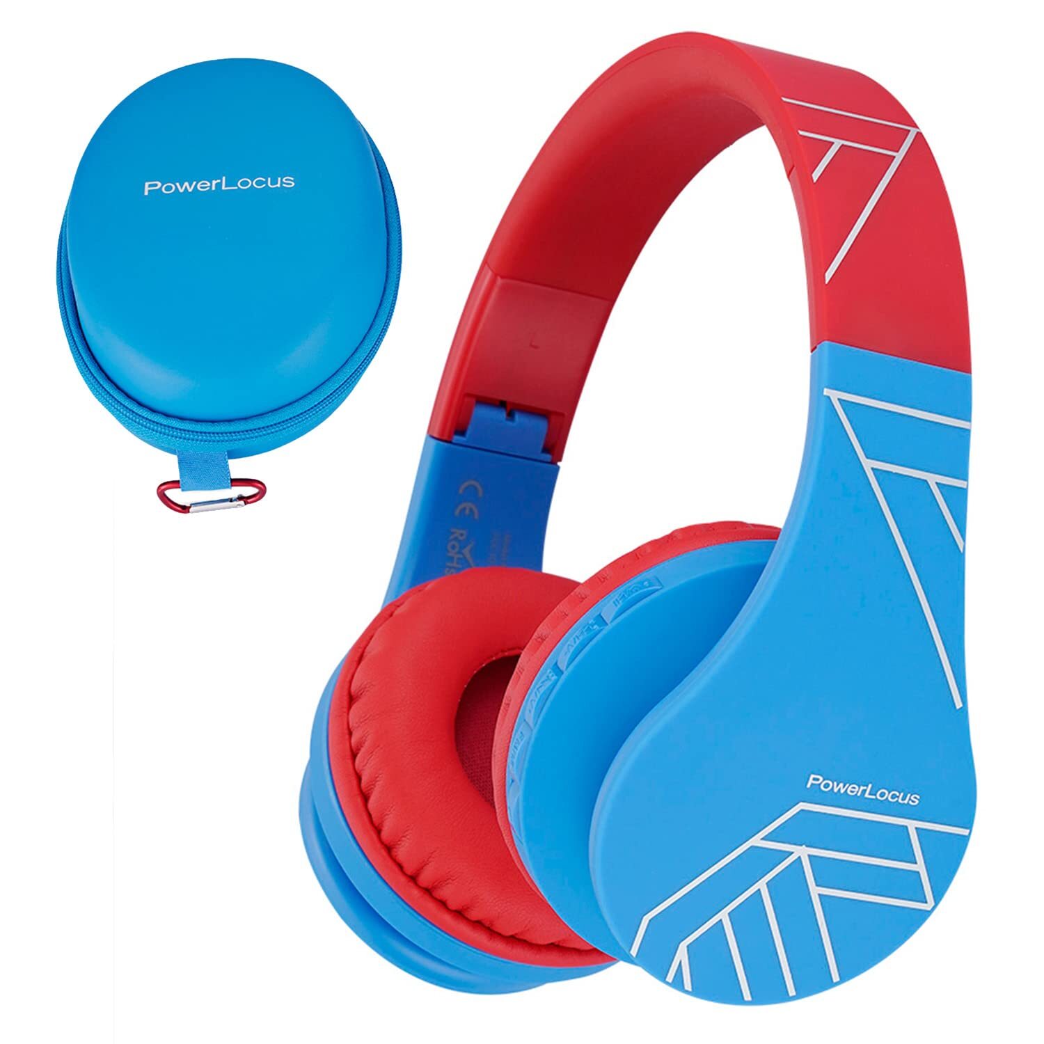 PowerLocus Wireless Foldable Kids Bluetooth Headphones Over Ear