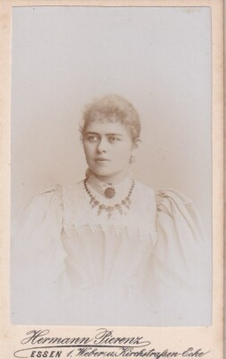 Hermann Pierenz CDV - Damenportrait - Essen / Ruhr