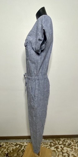 KATHMANDU Cardeto Blue Hemp/Cotton Jumpsuit Romper Size 12 - Picture 9 of 16