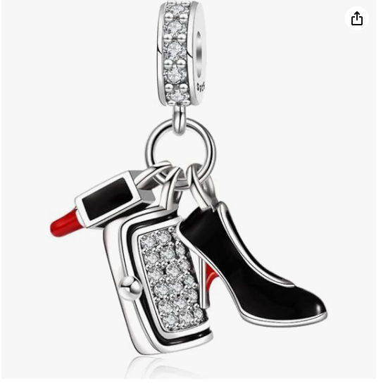 Pandora Silver Crystal Love Charm Bracelet Jewelry Gift for Her