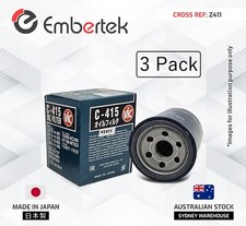 3x VIC Oil Filter for Mitsubishi ECLIPSE CROSS 2017-2024 GK1W C415 [Ref: Z411]