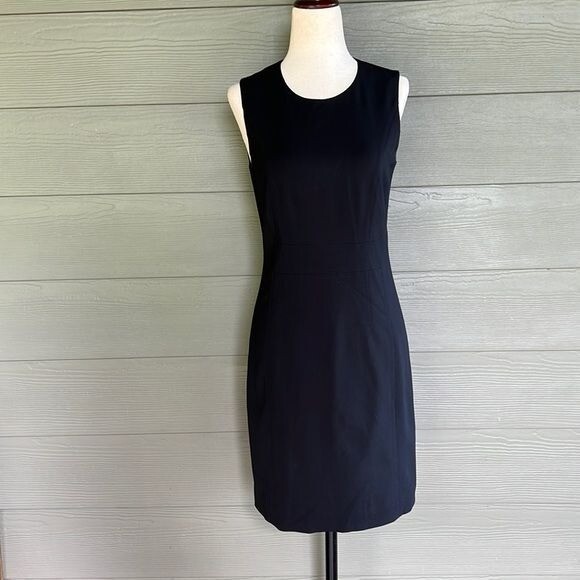 Theory Wool Blend “Taline” Sleeveless Sheath Dress
