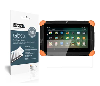 Dipos 2x Pellicola Protettiva In Vetro Flessibile Per Huawei Mediapad T1 7.0 (Durezza 9H, Anti-urto)