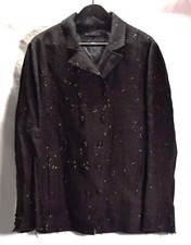 John Varvatos Mens Pain Splatter Jacket 2018 Black 58